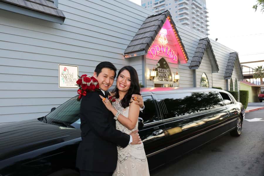 World-Famous Drive-Up Wedding in Las Vegas - A Drive-Up Wedding That Feels Like a Vegas Shortcut