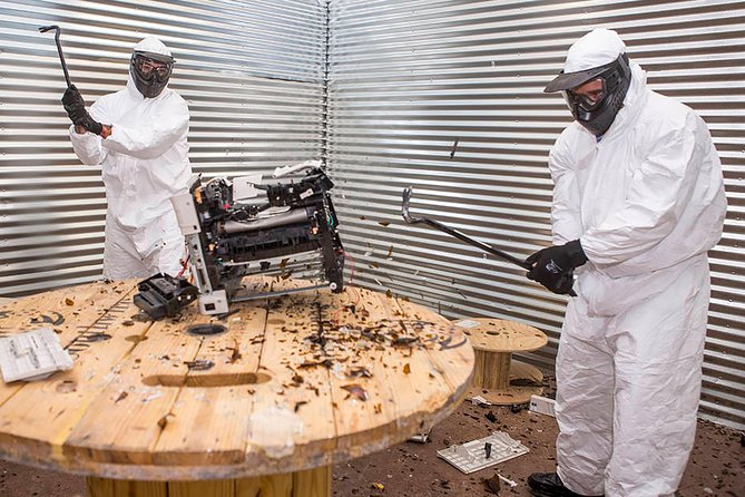 Wreck Room - A Destruction Experience, Standard Wrecking - What You’ll Smash: From Electronics to Plates, Glass, and Tapes